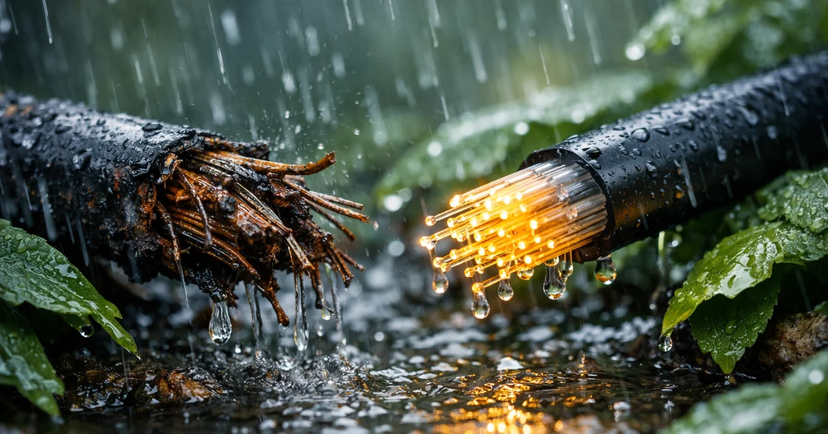 Por qué se cae el internet cuando llueve